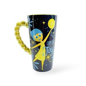 Disney Inside Out Movie Joy Character Navy Yellow Coffee Tea Cup Mug